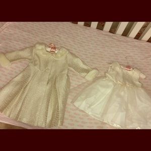 Gorgeous 2 Piece Silver & White Holiday Outfit